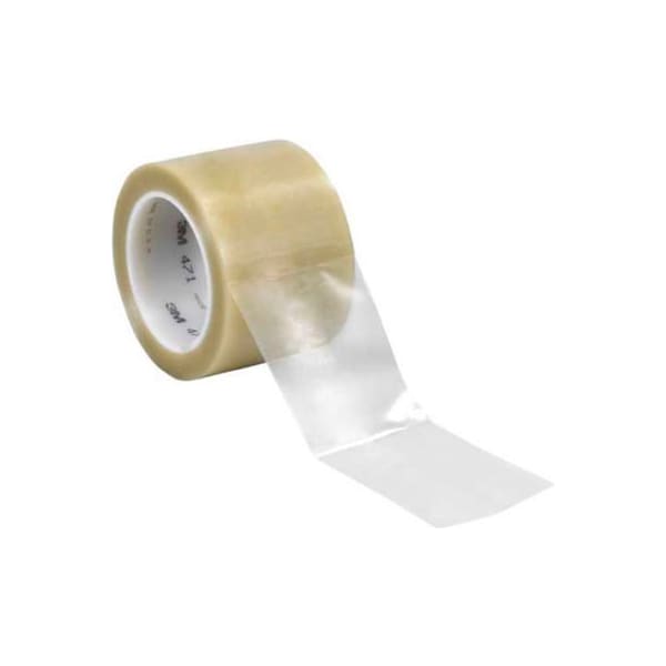 Box Packaging 3M 471 Vinyl Tape 3" x 36 Yds 5.2 Mil Clear - 3/PACK T9684713PKC - main